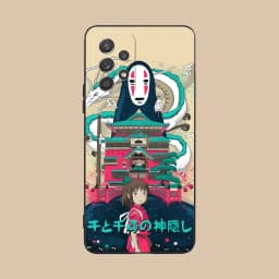 Spirited Away Phone Case for Samsung Galaxy A73 72 71 70 56 55 54 53 52 36 35 34 23 16 15 5G Black Cellphones Cover Smartphone