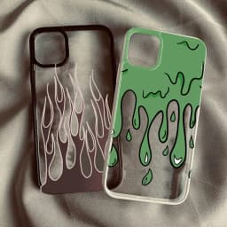 Trendy Flame Dripping Pattern Phone Case For iPhone 17 Air 16 15 14 13 12 11 Pro Max Plus 17 16 Pro 16 15 Plus Protective Cover
