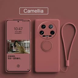 Case Fro Xiaomi 14 Ultra Liquid Silicone Ring Holder Soft Phone Cover for Xiaomi 14 Ultra Shockproof Back Fundas Xiaomi 14Ultra