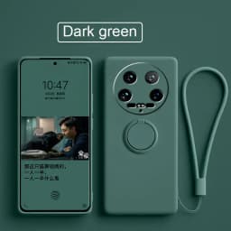 Case Fro Xiaomi 14 Ultra Liquid Silicone Ring Holder Soft Phone Cover for Xiaomi 14 Ultra Shockproof Back Fundas Xiaomi 14Ultra