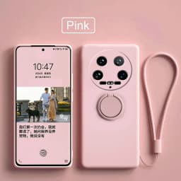 Case Fro Xiaomi 14 Ultra Liquid Silicone Ring Holder Soft Phone Cover for Xiaomi 14 Ultra Shockproof Back Fundas Xiaomi 14Ultra