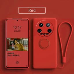 Case Fro Xiaomi 14 Ultra Liquid Silicone Ring Holder Soft Phone Cover for Xiaomi 14 Ultra Shockproof Back Fundas Xiaomi 14Ultra