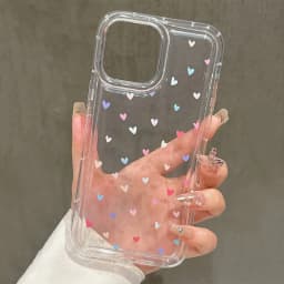 White Small Love Transparent Phone Case For IPhone 18 17 Air 16 14 13 12 11 Pro Max Plus Cover For IPhone 16E 15 Pro Cases