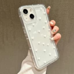 White Small Love Transparent Phone Case For IPhone 18 17 Air 16 14 13 12 11 Pro Max Plus Cover For IPhone 16E 15 Pro Cases