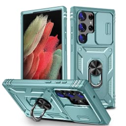 Case For Samsung S25 S24 S23 Ultra Plus S24 FE A56 A36 A16 Heavy Duty with Camera 360 Degree Rotate Kickstand Shockproof Cover