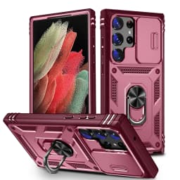Case For Samsung S25 S24 S23 Ultra Plus S24 FE A56 A36 A16 Heavy Duty with Camera 360 Degree Rotate Kickstand Shockproof Cover
