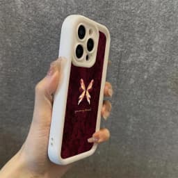 Retro Butterfly Pattern Silicone Phone Case For iPhone 17 16 15 14 13 12 11 Pro Max 17 Air 16E XS X XR 7 8 Plus Shockproof Cover