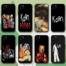 K-Korn Rock Band Phone Case For iPhone 16,15,14,13,12,11,Pro,X,XS,Max,XR,Plus,Mini Soft Black Cover