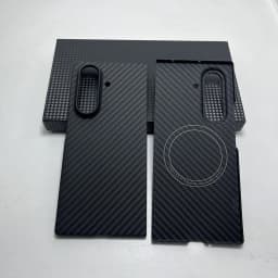 Real Carbon Case For Magsafe Magnetic For Samsung Galaxy Z Fold 7 back cover Ultra Thin Lens protection Aramid Fiber Carbon case