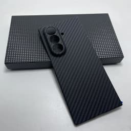 Real Carbon Case For Magsafe Magnetic For Samsung Galaxy Z Fold 7 back cover Ultra Thin Lens protection Aramid Fiber Carbon case