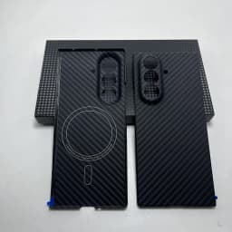 Real Carbon Case For Magsafe Magnetic For Samsung Galaxy Z Fold 7 back cover Ultra Thin Lens protection Aramid Fiber Carbon case