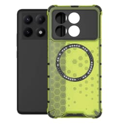 Magnetic Ring Transparent Phone Case For Xiaomi Poco F5 F6 X6 Pro X6Pro Shockproof Clear Full Coverage Cases Cover