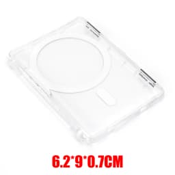 Magnetic Transparent Wallet Card Holder For Magsafe Photo Case Magnet Socket Card Slots Cover Sleeve For iPhone 17 Samsung Mi
