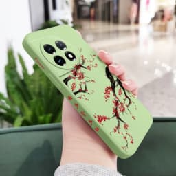 Cold Plum Snow Phone Case For Oneplus 13 13R 12 12R 11 11R 10 10R 10T 9R 9RT 9 8T 8 7 7T Pro 5G Liquid Silicone Cover