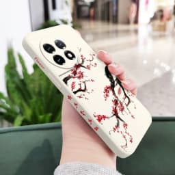 Cold Plum Snow Phone Case For Oneplus 13 13R 12 12R 11 11R 10 10R 10T 9R 9RT 9 8T 8 7 7T Pro 5G Liquid Silicone Cover