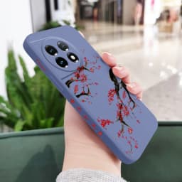 Cold Plum Snow Phone Case For Oneplus 13 13R 12 12R 11 11R 10 10R 10T 9R 9RT 9 8T 8 7 7T Pro 5G Liquid Silicone Cover