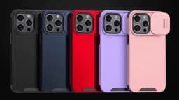 Matte Shockpoof Slide Camera Lens Protection Phone Case For Apple iPhone 17 16 Pro Max Armor Cover For Iphone16 17Pro 17Air