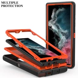 3 IN 1 Heavy Duty Armor Shockproof Dust-Proof Case For Samsung Galaxy S22 S21 S20 S23 S24 S25 S26Ultra S10 Note 20 10 9 8 Cover