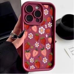 Cute Summer Fruits Strawberry Case For VIVO V70 FE V60 V50 V40 Lite Y400 Y05 V30 V29 V23 V25 Pro V30E V27E V29E V23E V25E Cover