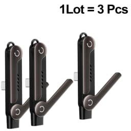 240W USB C OTG Adapter With Stand 90 Degree Type-C Female to PD Male Converter For iPhone 17 16 Macbook Samsung Phone Holder Cab