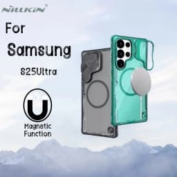 Nillkin For Samsung Galaxy S25 Ultra MagSafe Case lceblade Prop Magnetic Case Lens cover bracket, phone case protective cover