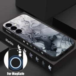 Marble Lanyard Phone Case For Samsung Galaxy S26 S25 S24 S23 S22 Ultra Plus S25 FE Magnetic For Magsafe Wireless Charge Cover