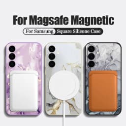 Marble Lanyard Phone Case For Samsung Galaxy S26 S25 S24 S23 S22 Ultra Plus S25 FE Magnetic For Magsafe Wireless Charge Cover