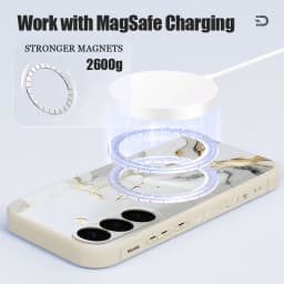 Marble Lanyard Phone Case For Samsung Galaxy S26 S25 S24 S23 S22 Ultra Plus S25 FE Magnetic For Magsafe Wireless Charge Cover