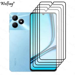 Full Cover Glue Screen Protector For Realme Note 50 Tempered Glass For Realme Note 50 Glass For Realme Note 50 Glass 6.74 inch