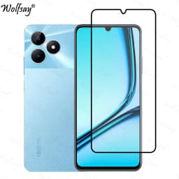 Full Cover Glue Screen Protector For Realme Note 50 Tempered Glass For Realme Note 50 Glass For Realme Note 50 Glass 6.74 inch