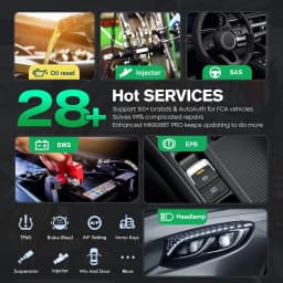 Autel MaxiCOM MK808BT PRO OBD2 Scanner Automotivo Car Diagnostic Scan Tool OBD 2 Code Reader Key Coding Active Test PK MK808S | V2.0 Bidirectional Diagnostic Tool 3000+ Active Test 28+ Reset Functions Injector Coding All Systems Scan FCA SGW OS 11