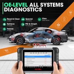 Autel MaxiCOM MK808BT PRO OBD2 Scanner Automotivo Car Diagnostic Scan Tool OBD 2 Code Reader Key Coding Active Test PK MK808S | V2.0 Bidirectional Diagnostic Tool 3000+ Active Test 28+ Reset Functions Injector Coding All Systems Scan FCA SGW OS 11