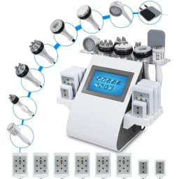 9 in 1 Tool 40K Cavitation Ultrasonic Body Slimming Machine Multi-Polar Frequency Anti-Wrinkle Rejuvenation Skin Lift Tighten