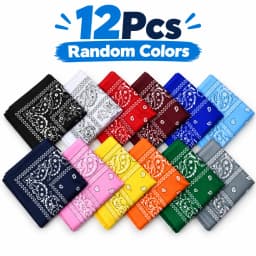 Fashion Bandana Kerchief Head Square Scarves Print Handkerchief Woman Man Hair Band Neck Scarf Sports Headwear Wrap Head Scarf