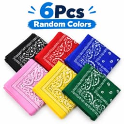 Fashion Bandana Kerchief Head Square Scarves Print Handkerchief Woman Man Hair Band Neck Scarf Sports Headwear Wrap Head Scarf