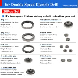 1pc Gear 7/ 9/11/12/13/14/15/16 Teeth Metal Gear for RS550/775/795/755 DC Motor For Fan Home Tool Toy