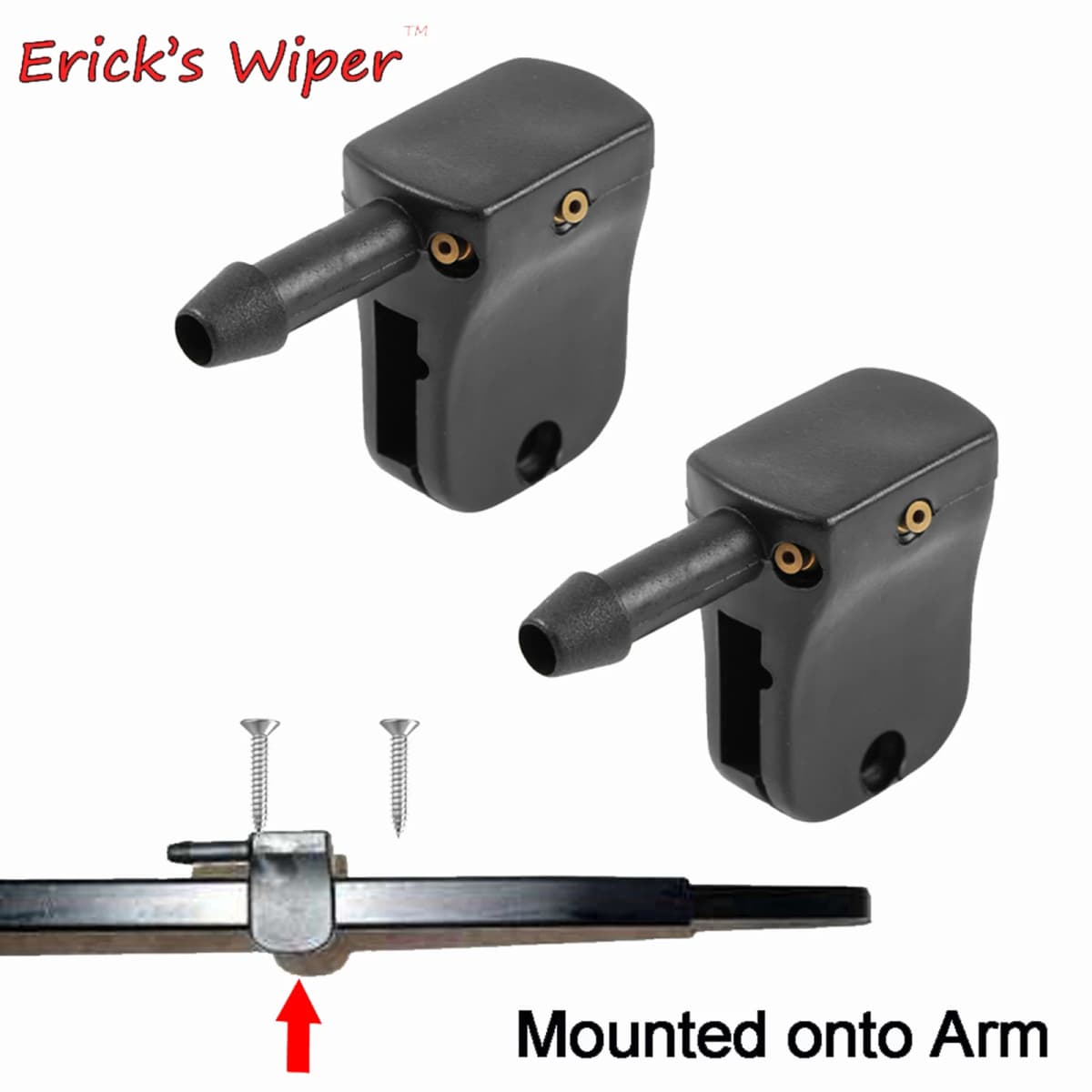 Erick's Wiper 2Pcs/set Car Washer Nozzle Spray Jet For Mercedes-Benz Vito W638 Sprinter Mounted onto Wiper Arm Sprayer