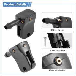 Erick's Wiper 2Pcs/set Car Washer Nozzle Spray Jet For Mercedes-Benz Vito W638 Sprinter Mounted onto Wiper Arm Sprayer