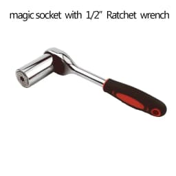 Onnfang 7-19/11-32mm Universal Ratchet Wrench Universal Socket Head, Household Socket Power/Hand Tool Wrench