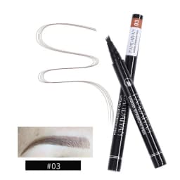 4D Microblading Eyebrow Pen 4 Forks Tip Eyebrow Tattoo Pencil Long Lasting Fine Sketch Liquid Eye Brow Make Up