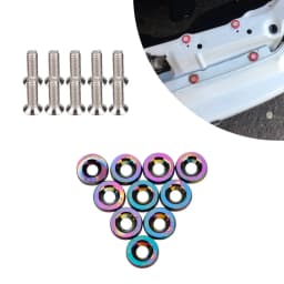 6MM Moto Screws For Honda Suzuki Yamaha Motorbike Nut Bolts License Plate Bracket Installation Fixing Motorcycle Car Screws