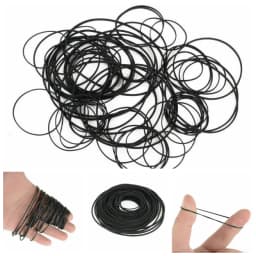 30-120mm Universal Mix Cassette Tape Universal Machine Belts Assorted Common Square Rubber Belt for Recorders Walkman DVD Drive