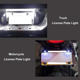 LED Car Motorcycle License Number Plate Lights Lamp Auto Tail Front Screw Bolt Bulbs Lamps Light Source 12V 5630 SMD