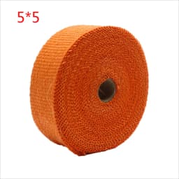 Motorcycle Muffler Thermal Tape Exhaust Band Heat Wrap Fiberglass Heat Shield Insulation With Stainless Ties 5CM*5M Termotape