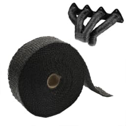 Motorcycle Muffler Thermal Tape Exhaust Band Heat Wrap Fiberglass Heat Shield Insulation With Stainless Ties 5CM*5M Termotape