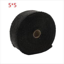 Motorcycle Muffler Thermal Tape Exhaust Band Heat Wrap Fiberglass Heat Shield Insulation With Stainless Ties 5CM*5M Termotape