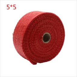 Motorcycle Muffler Thermal Tape Exhaust Band Heat Wrap Fiberglass Heat Shield Insulation With Stainless Ties 5CM*5M Termotape