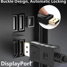LccKaa DisplayPort Display Port DP to VGA Adapter Cable Male to Female Converter for PC Computer Laptop HDTV Monitor Projector