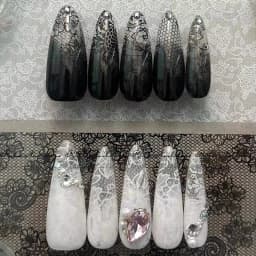 Black White Lace Rose Nails Foil Stickers Black Flowers Design Manicure Nail Art Transfer Paper Nails Art Decals