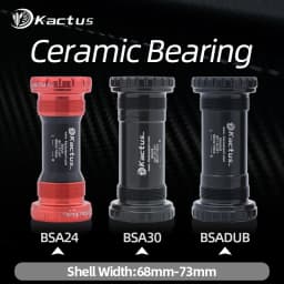 KACTUS Bicycle Bottom Bracket BSA Thread Kit Road MTB Bike Frame 68/73 Axis 24/22 and 29/30mm Fit for Shimano/SRAM GXP Crankset